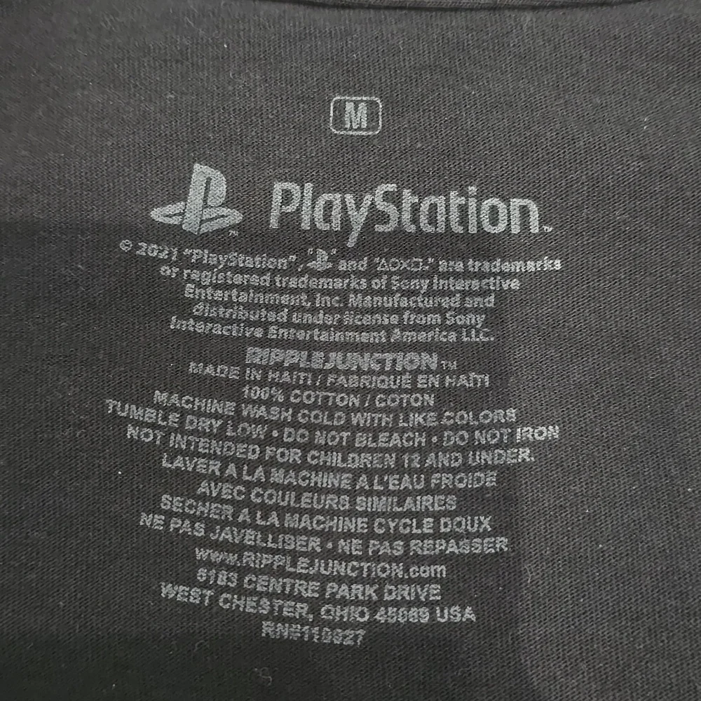 Sony PlayStation Black Graphic T-Shirt